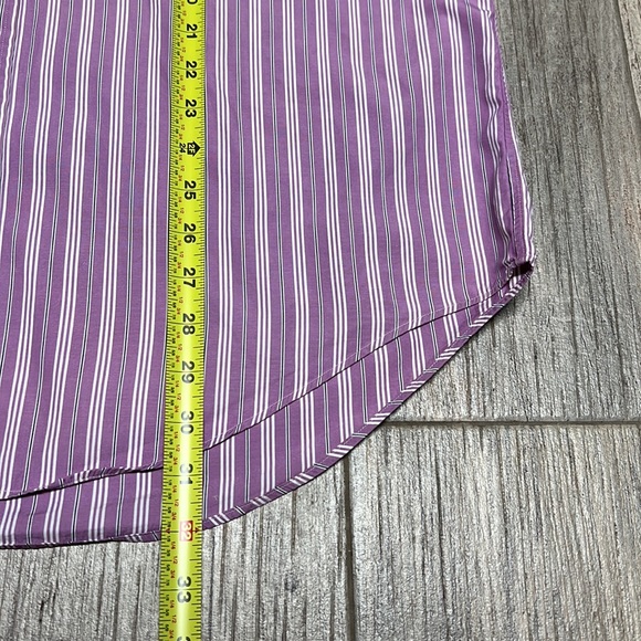 Ralph Lauren Button Down Shirt Lavender Size 16 34/35 - Picture 7 of 9